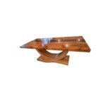 Solid Wood Dining Table with Epoxy Resin River - Seats 8 - Image 2