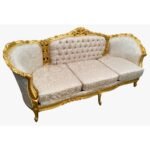 Sofa Louis XV Baroque Style - Seats 3 - Image 3