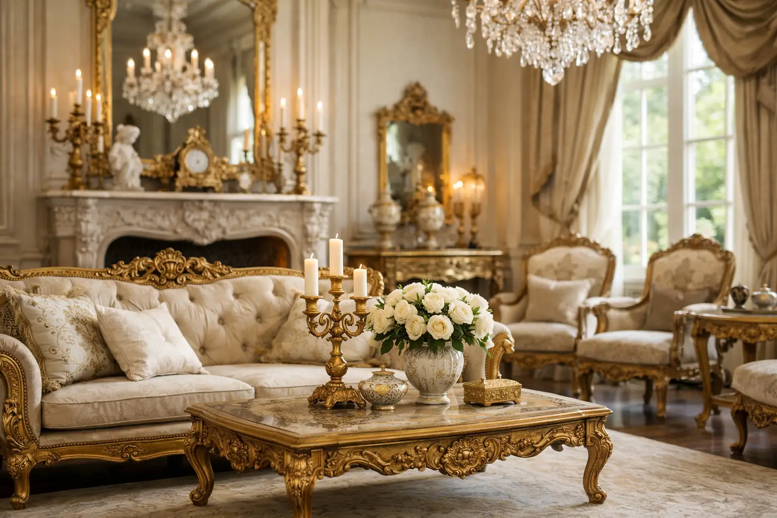 Versailles Inspired Living Room Ideas That Endure